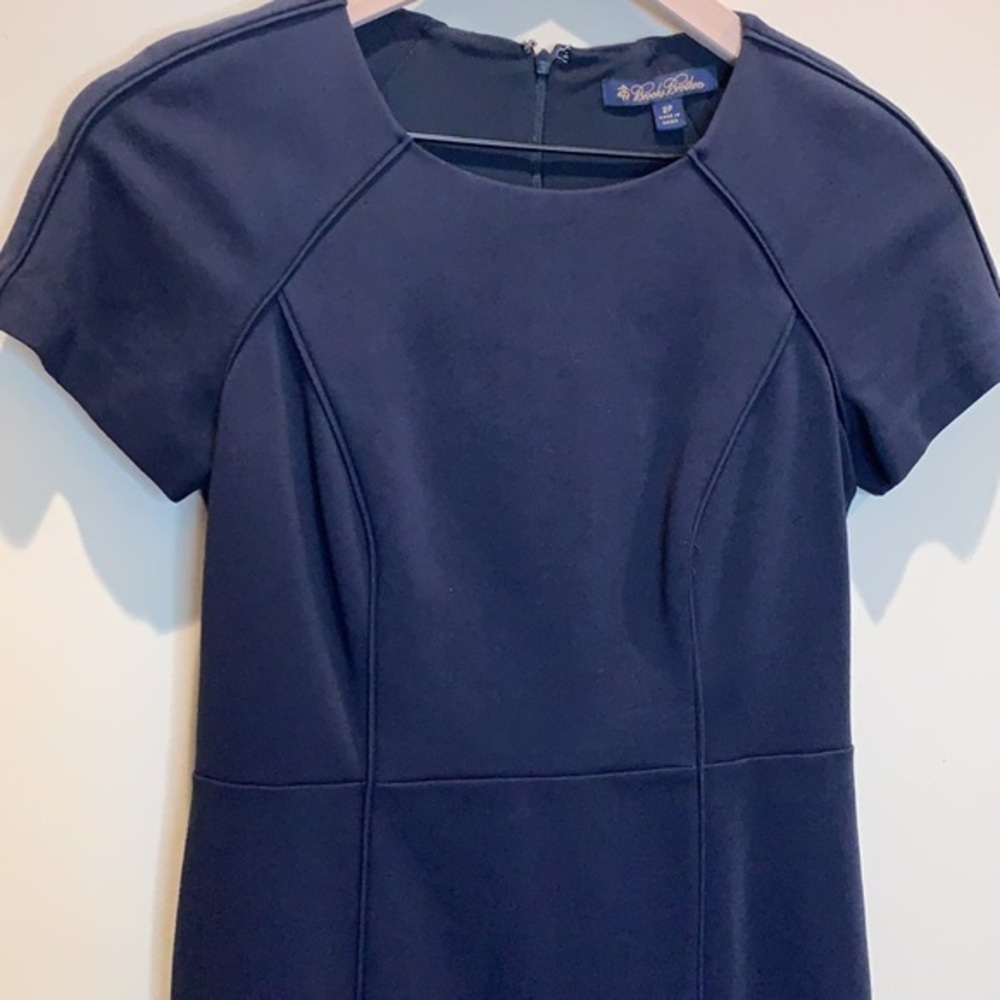 BROOKS BROTHERS navy pencil dress - Picture 3 of 8